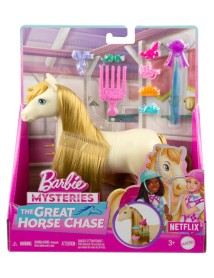 Barbie Mysteries The Great Horse Chase White Pony With Blonde Ponytail (hxj36) 