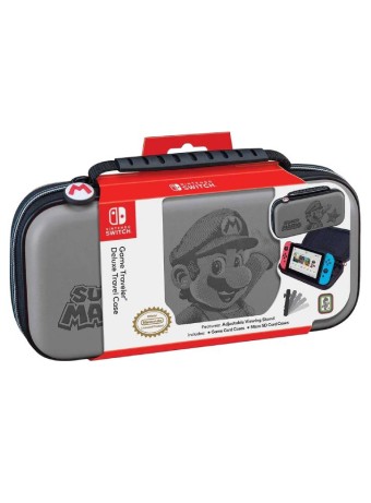  Bigben Carcasa Pentru Transport Super Mario Gri pentru NSW
