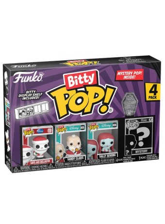 Figurina Joc Bitty Pop The Nightmare Before Christmas 30th Santa Jack Skellington 2.5