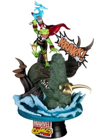 Figurina Statueta Bk D Stage Marvel Comics Throg 15cm