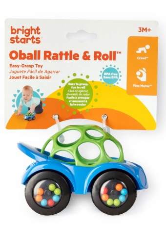 Bright Starts Toy Car Rattle & Roll Buggietm Blue (bs-81559)
