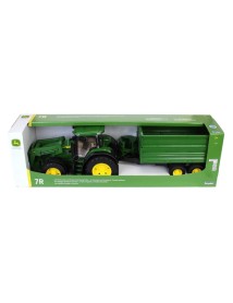 Bruder John Deere 7r 350 Frontloader & Tipping Trailer (br3155) 