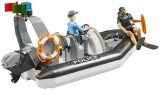  Bruder Ram 2500 Police Pickup With L+s Module Trailer And Boat (02507)