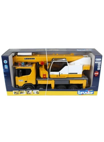  Bruder Scania Super 560r Liebherr Crane Truck With Light & Sound (03571)