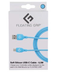 Cablu Controller Floating Grip 0,5m Silicone Usb C Blue