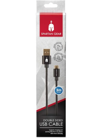  Cablu Usb Dublu Spartan Gear 3m pentru PS4 / Xbox One