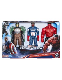 Captain America Brave New World Titan Heroes Pack Of 3 F9295 