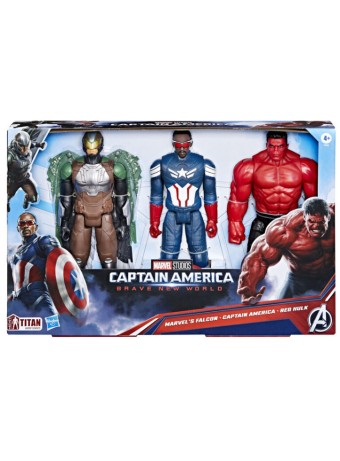 Figurina Joc Captain America Brave New World Titan Heroes Pack Of 3 F9295
