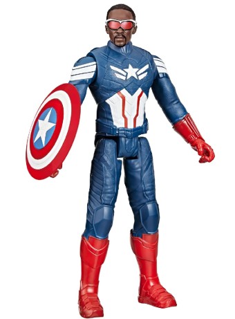 Figurina Joc Captain America Brave New World Titan Heroes Sam Wilson Action 30cm F9276