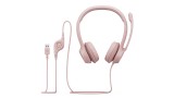  Casti Logitech H390 Wired Usb-a Rose - Pc pentru PC
