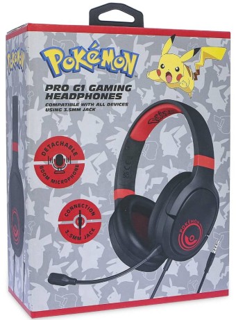  Casti Otl Pokemon Poké Ball Red And Black Pro G1 Negru/rosu pentru PS4 / Xbox One / Nintendo Switch / PC