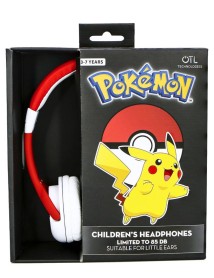 Casti Otl Pokemon Pokeball Rosu/alb 