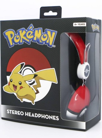  Casti Otl Pokemon Teen Ball Rosu/alb pentru PS4 / Xbox One / Nintendo Switch / PC