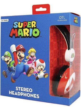  Casti Otl Super Mario Iconic Alb/rosu pentru PS4 / Xbox One / Nintendo Switch / PC