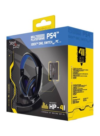  Casti Steelplay Cu Fir Hp-41 Negru - Ps4 pentru PS4