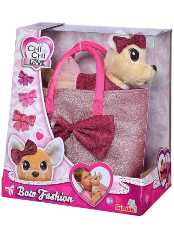 Jucarie Plus Chi Chi Love Bow Fashion Chihuahua W/bag 20cm (I-105893439)