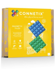 Connetix Base Plate Rainbow Blue & Green (ct-r-bg002-bp) 