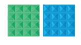  Connetix Base Plate Rainbow Blue & Green (ct-r-bg002-bp)