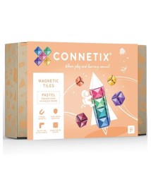 Connetix Pastel Square Pack 40 Pieces (ct-p-00040-sq) 