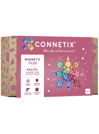  Connex Pastel Geometry Pack 40 Pieces (ct-p-00040-ge)