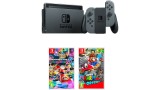 Consola Mario Pack (joy-con Grey + Jocurile Mario Kart 8 Deluxe & Super Mario Odyssey) - Nintendo Switch