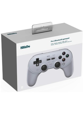  Controller 8bitdo Pro 2 Gamepad Hall Ed Gray pentru NSW / PC