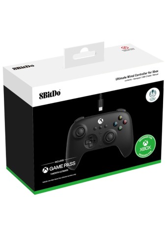  Controller 8bitdo Ultimate Wired Hall Ed Black pentru XBOX SERIES / Xbox One / PC