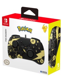 Controller Hori Horipad Mini Pokemon Pikachu Black & Gold 