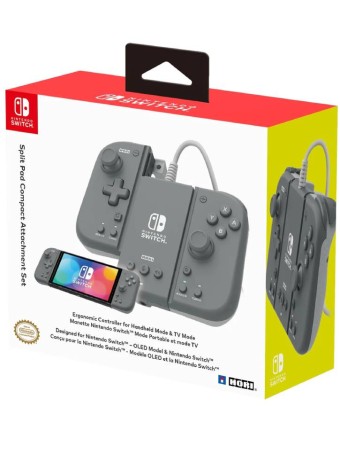  Controller Hori Split Pad Compact Attachment Grey Nintendo pentru NSW
