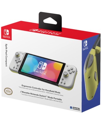  Controller Hori Split Pad Compact Light Gray Yellow pentru NSW