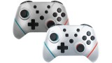  Controller Hyperkin Nuchamp Wireless Oled 2in1 Pack Whitewizard Silver pentru NSW
