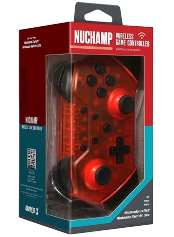  Controller Hyperkin Nuchamp Wireless Red Led pentru NSW
