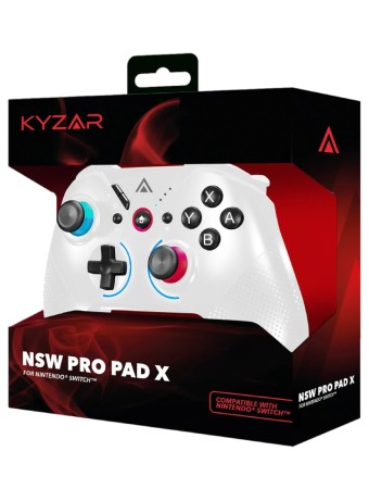  Controller Kyzar Pro White pentru NSW / PC