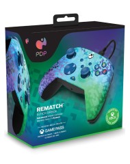 Controller Pdp Rematch Wired Glitch Green