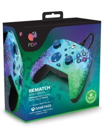 Controller Pdp Rematch Wired Glitch Green 