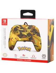Controller Powera Enhanced Wired Camo Storm Pikachu 