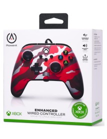 Controller Powera Enhanced Wired Red Camo 