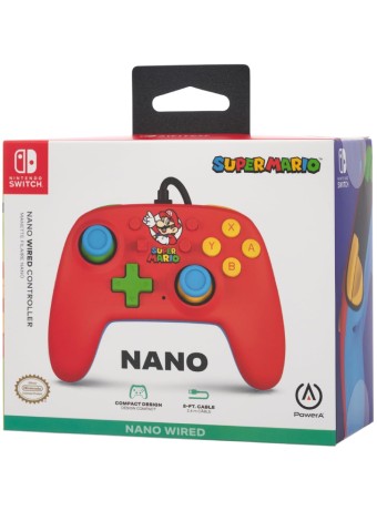  Controller Powera Nano Wired Mario Medley pentru NSW