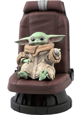 Figurina Statueta Diamond Star Wars The Mandalorian Child In Chair 30cm