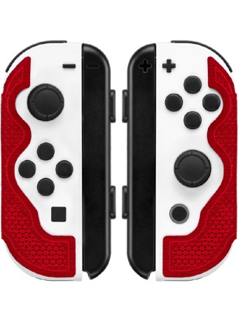  Dsp Lizard Grip Protectie Din Silicon Pentru Joy Con Crimson Red pentru NSW