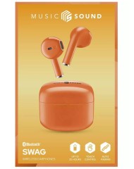 Earphones Ms Swag Tws Bt Orange