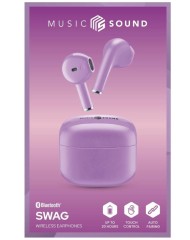 Earphones Ms Swag Tws Bt Violet