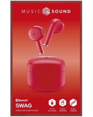 Earphones Swag True Tws Red