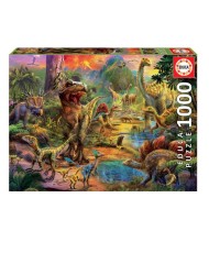 Educa Puzzle 1000 Land Of Dinosaurs (017655)