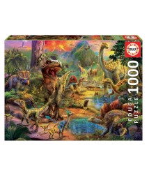 Educa Puzzle 1000 Land Of Dinosaurs (017655) 