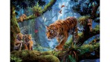  Educa Puzzle 1000 Tigers In The Tree (017662)