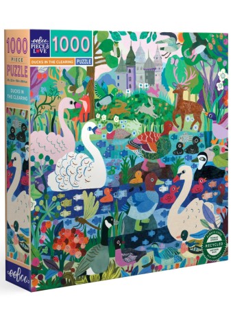  Eeboo Puzzle 1000 Pcs Ducks In The Clearing (epztdic)