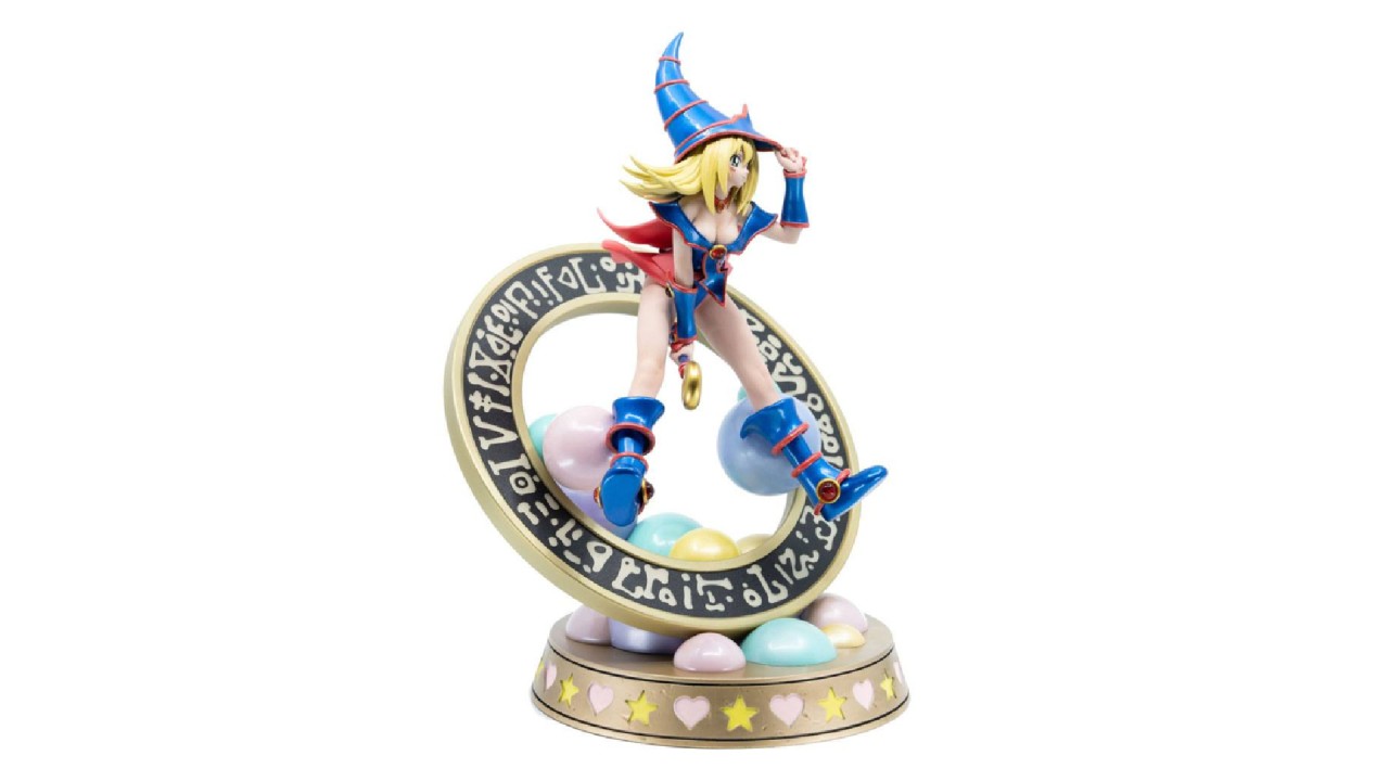 First 4 Figures Dark Magician Girl PVC-Figur | Yu-Gi-Oh Sammlerstück | Mit LED