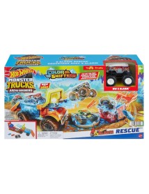 Hot Wheels Monster Trucks Arena Smashers Color Shifters 5-alarm Rescue (hpn73) 