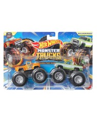 Hot Wheels Monster Trucks Demolition Doubles 1956 Hi-tail Hauler Vs Silverado (hwn61)